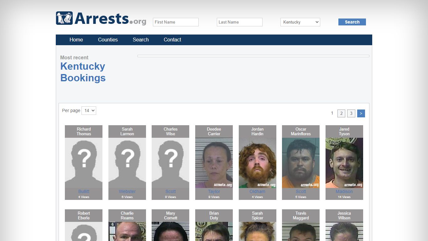 Kentucky Arrests and Inmate Search